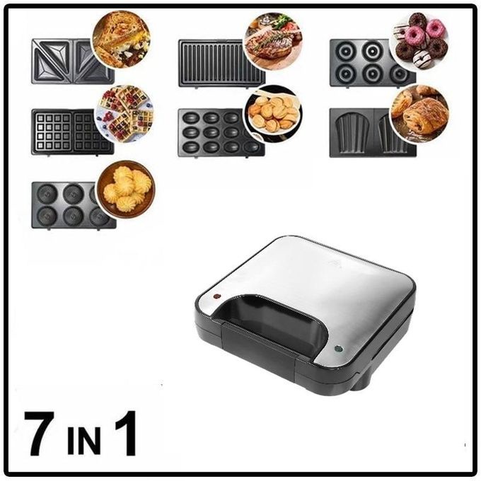  multi-use sandwich and waffle maker 7-in-1
