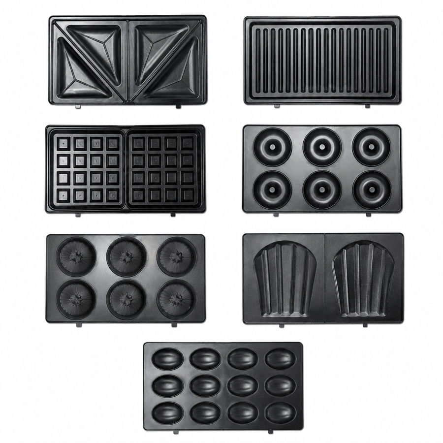  multi-use sandwich and waffle maker 7-in-1
