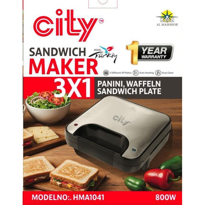 Multifunctional SANDWICH MAKER 3 IN 1 (Grill ,Toast, Waffle) 