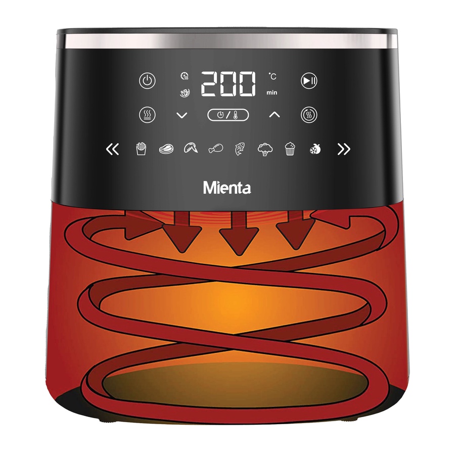 Mienta - Digital Air Fryer 5 7L - Crisp - AF47835