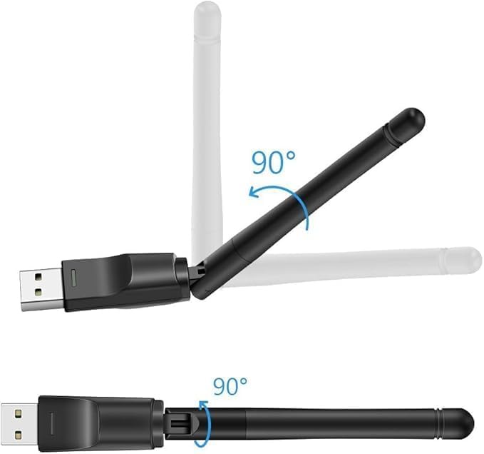 Hi-Speed USB WiFi Adapter Smart Plug with Antenna Wireless LAN Adapter