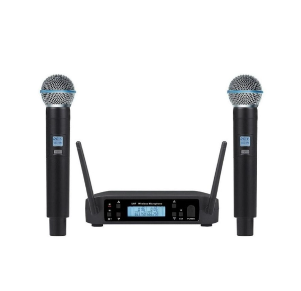 ميكروفون LR-625 لاسلكي ثنائي القناة بصوت واضح وثابت