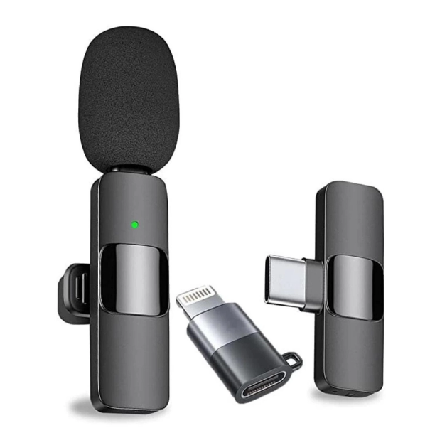ميكروفون MIC-K8 لاسلكي للهواتف الذكية بصوت احترافي