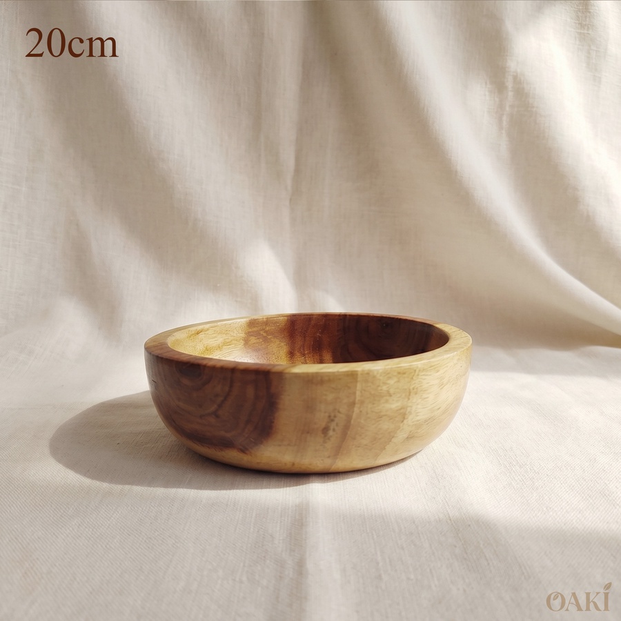 Rosewood Wooden Serving Bowl (20cm) - Handmade | OAKi