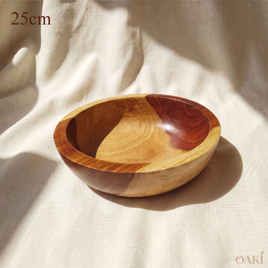 Rosewood Wooden Serving Bowl (25cm) - Handmade | OAKi