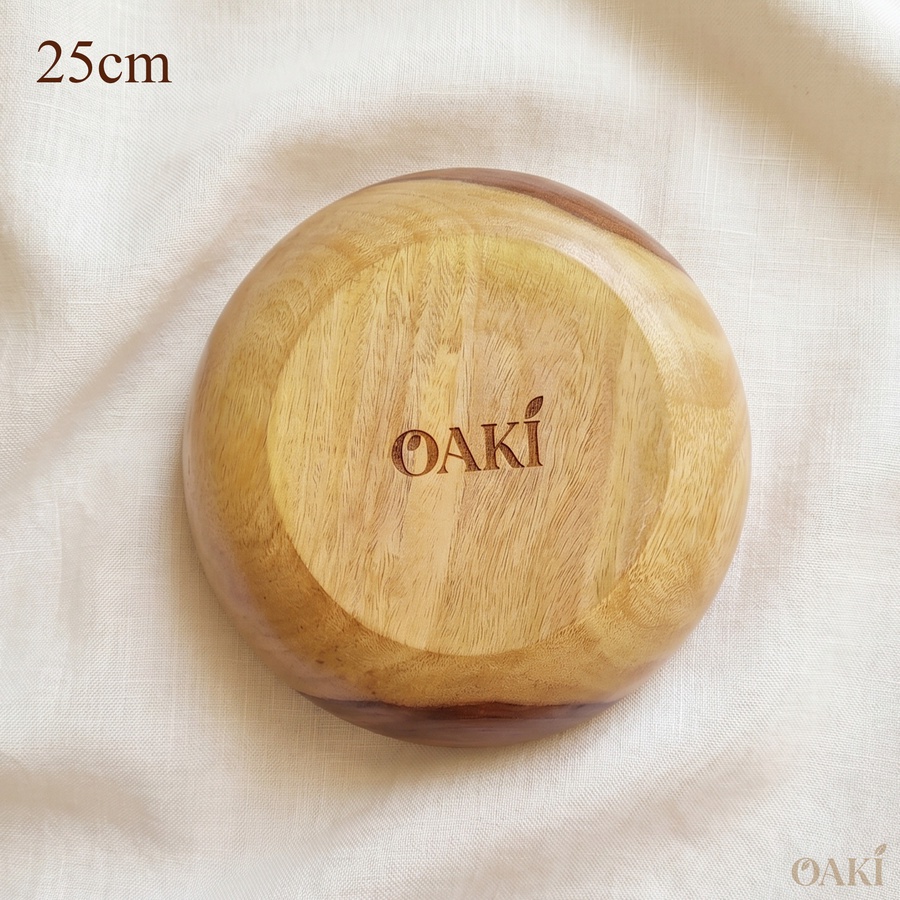 Rosewood Wooden Serving Bowl (25cm) - Handmade | OAKi