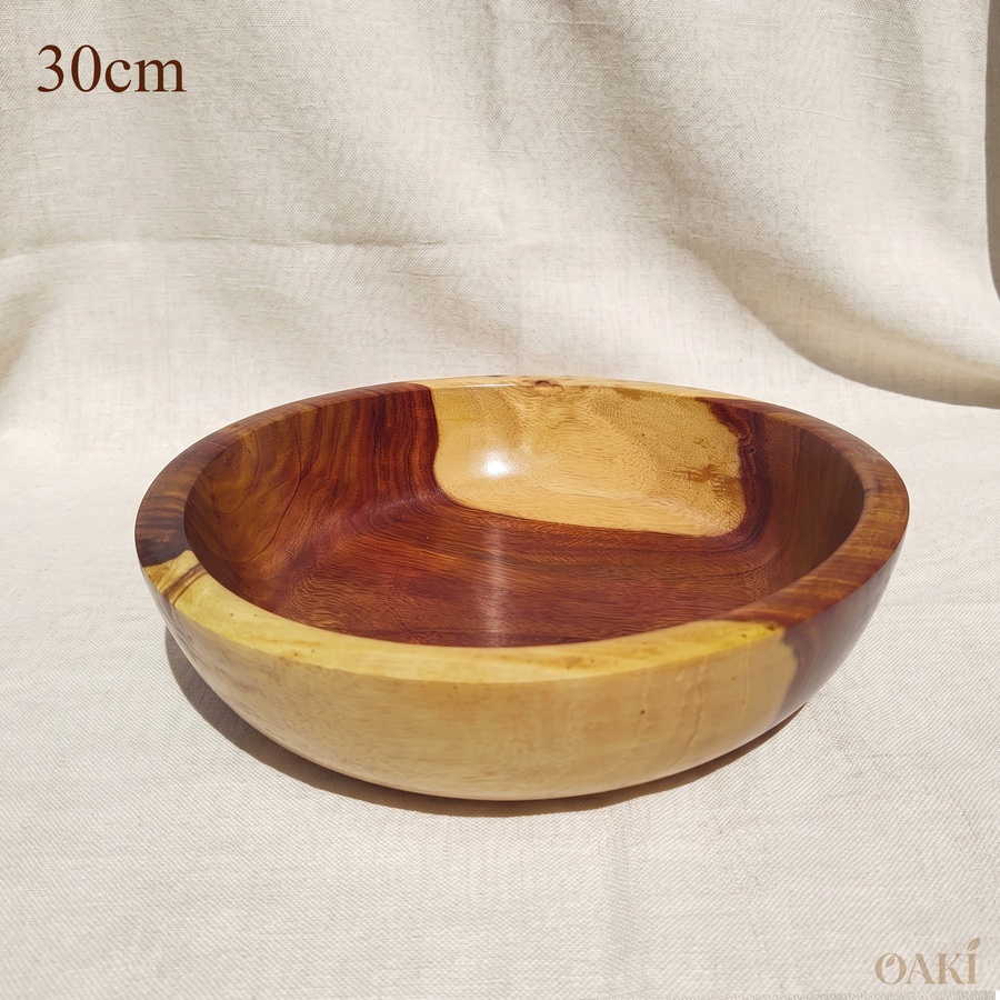 Rosewood Wooden Serving Bowl (30cm) - Handmade | OAKi