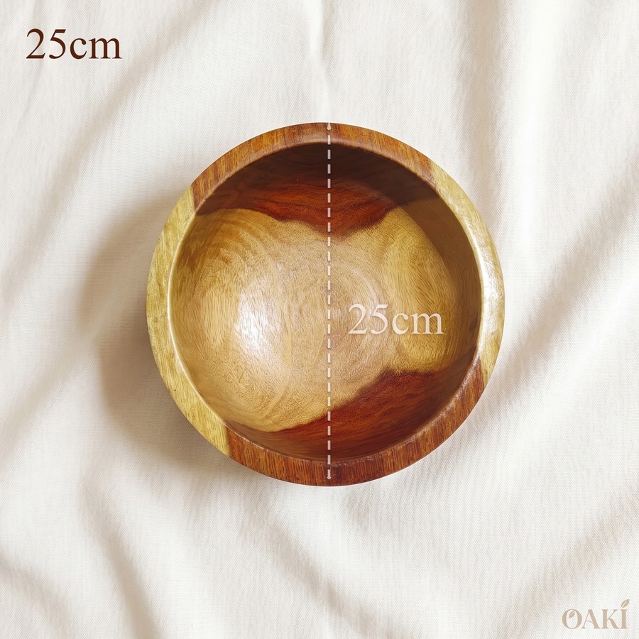 Rosewood Wooden Serving Bowls Set (4 Sizes) - Handmade | OAKi