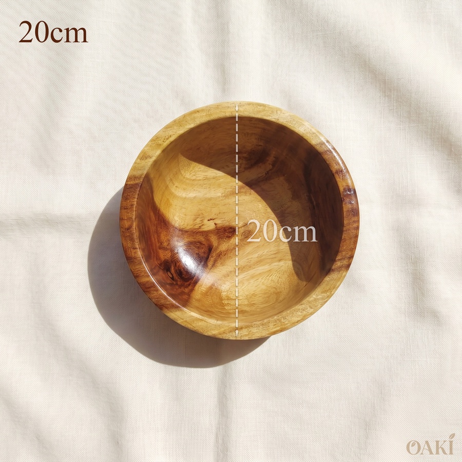 Rosewood Wooden Serving Bowls Set (4 Sizes) - Handmade | OAKi