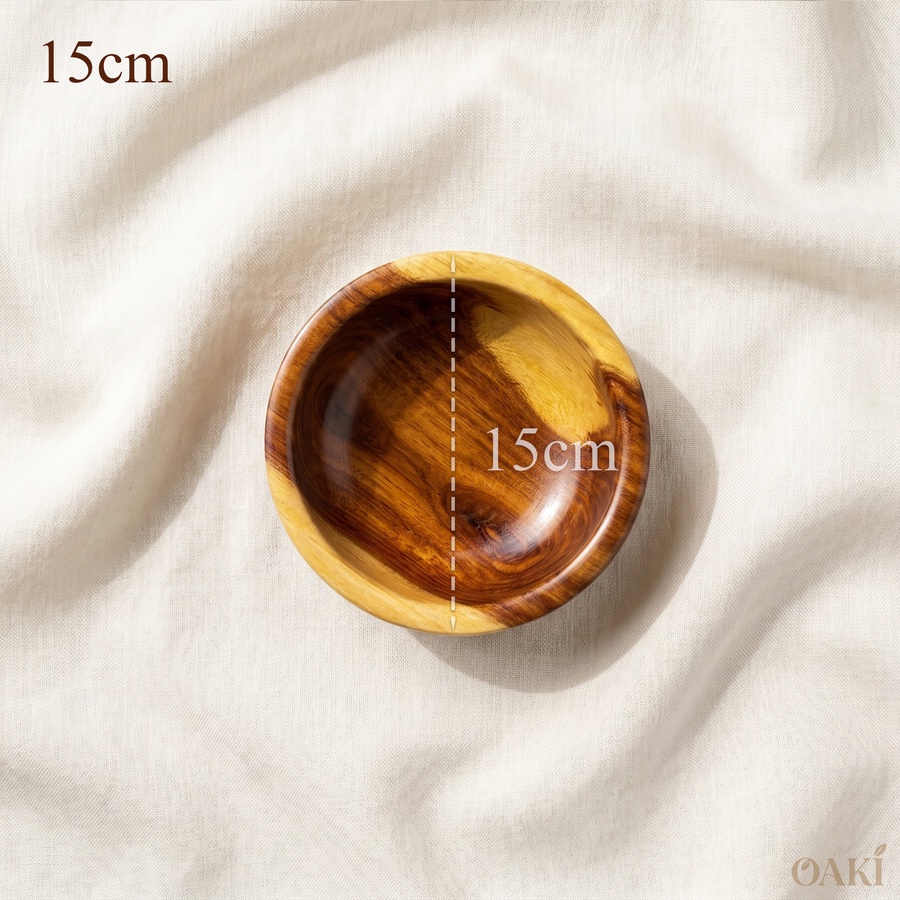 Rosewood Wooden Serving Bowls Set (4 Sizes) - Handmade | OAKi