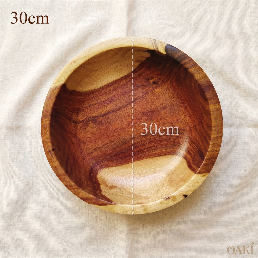 Rosewood Wooden Serving Bowls Set (4 Sizes) - Handmade | OAKi