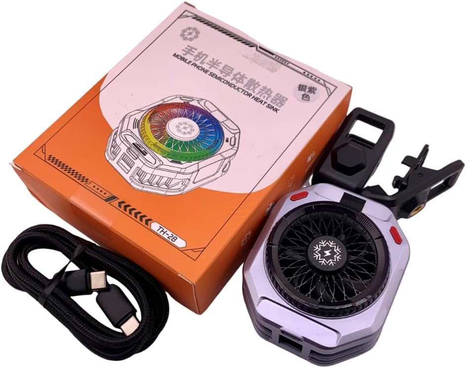 Semiconductor Phone Cooler 30W Powerful Cooling Smart Temperature Control 5 Adjustable Modes RGB Lights Extreme Cooling product thumbnail 7
