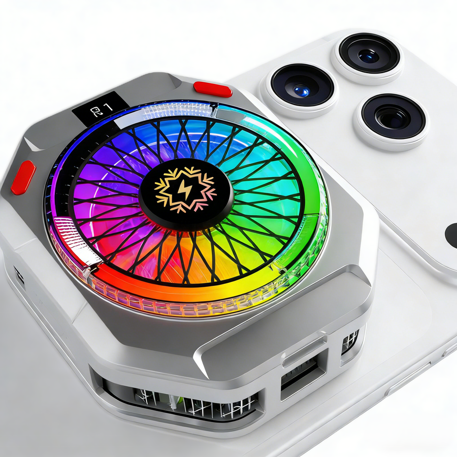 Semiconductor Phone Cooler 30W Powerful Cooling Smart Temperature Control 5 Adjustable Modes RGB Lights Extreme Cooling product thumbnail 2