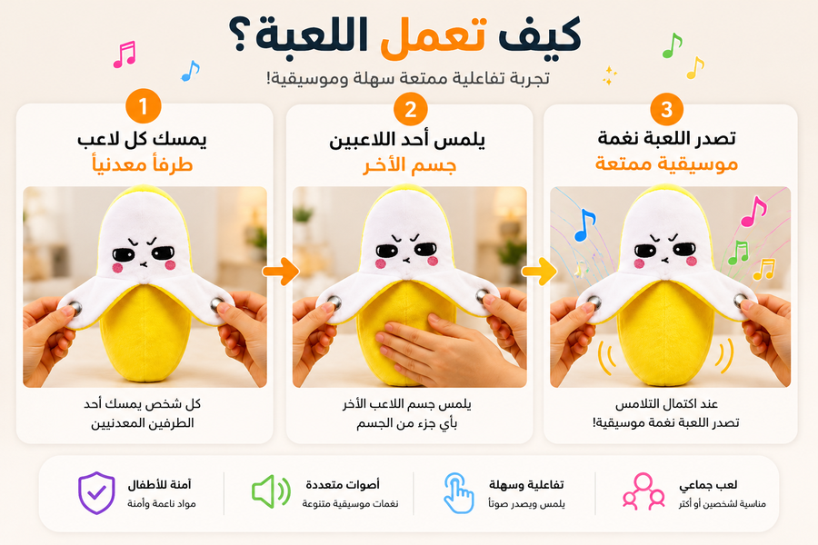 لعبة موسيقية تفاعلية تعمل باللمس.