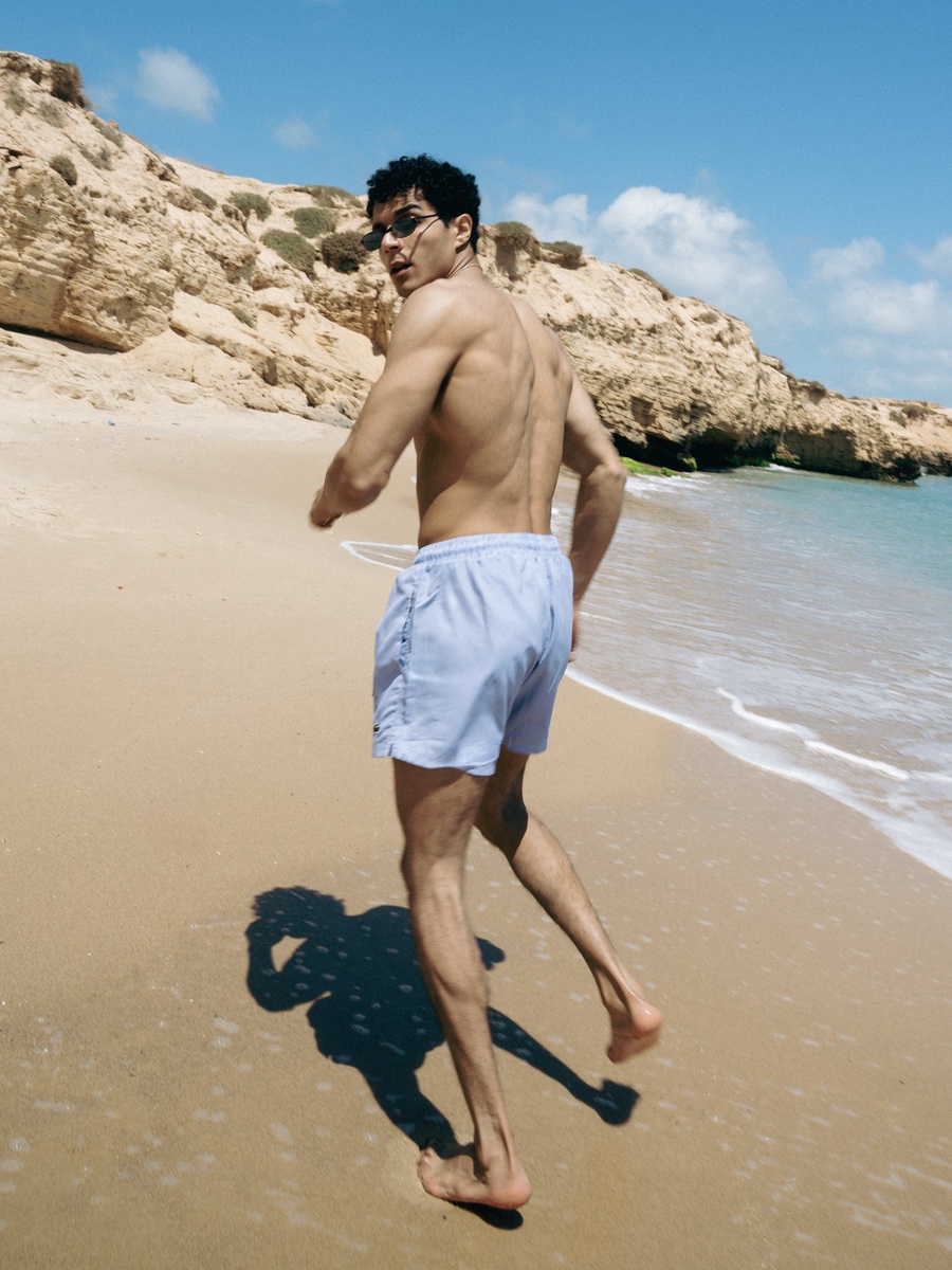 DRIP Blue Check Swim Shorts