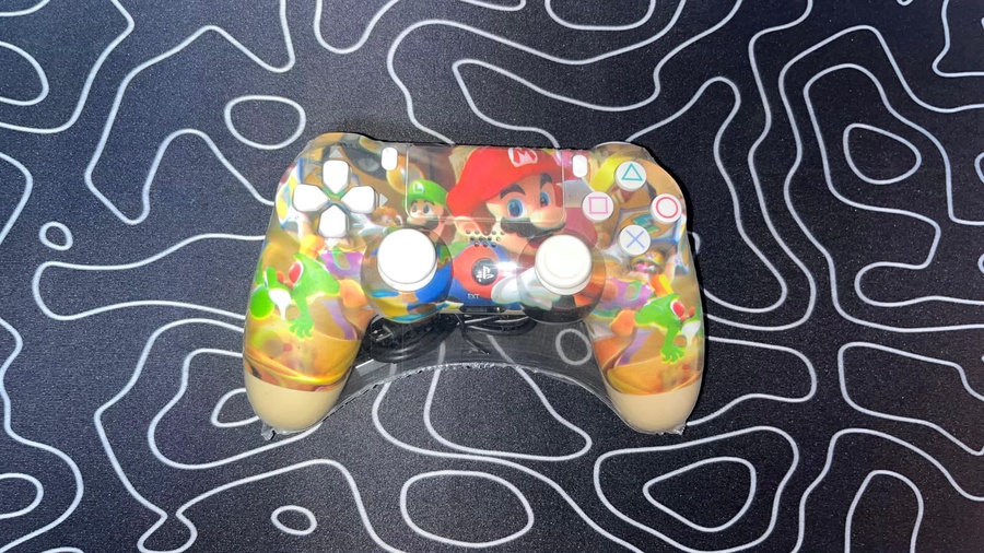 PS4 Wireless DualShock Controller Mario Edition Open Box | Like New