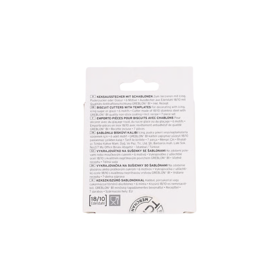 Tchibo, Biscuit Cutters with Templates, Grey