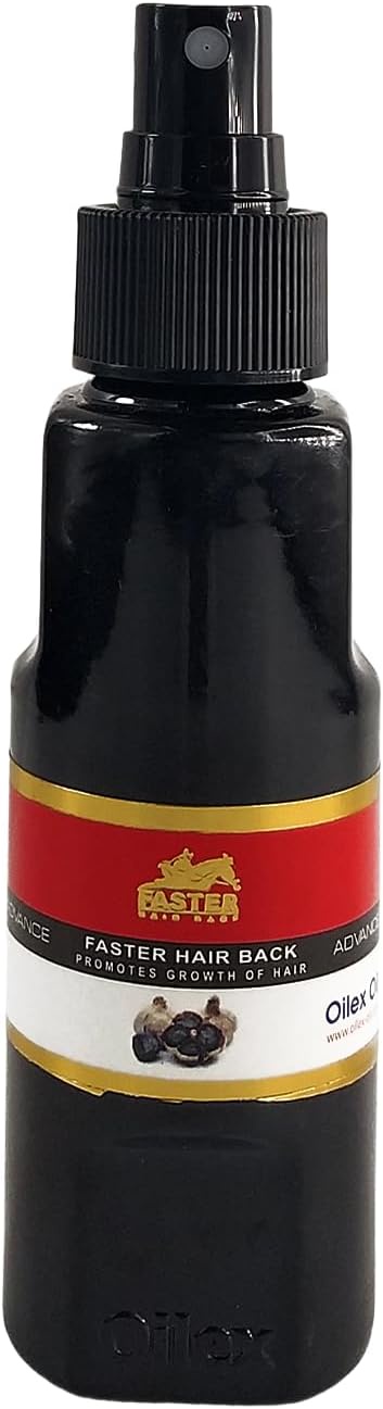  Faster Hair Back Black Garlic Advance Oilex Oil - 100 Ml White