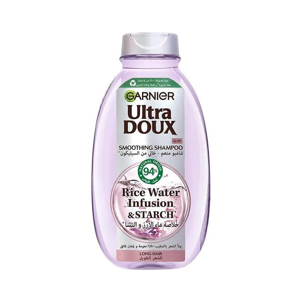 بلسم غارنييه الترا دو Garnier Ultra Doux لترطيب وتنعيم الشعر - تركيبة مغذية 360 مل