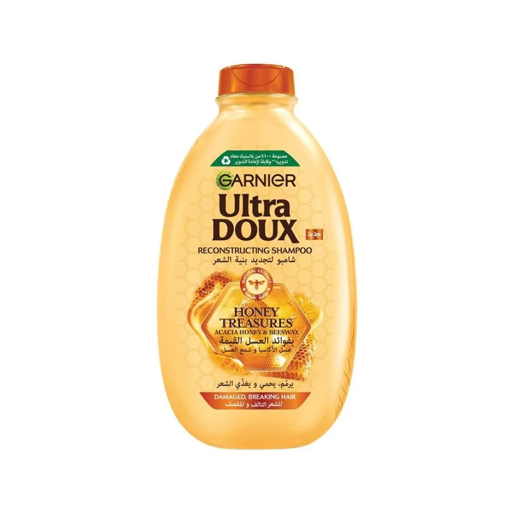 بلسم غارنييه الترا دو Garnier Ultra Doux لترطيب وتنعيم الشعر - تركيبة مغذية 360 مل