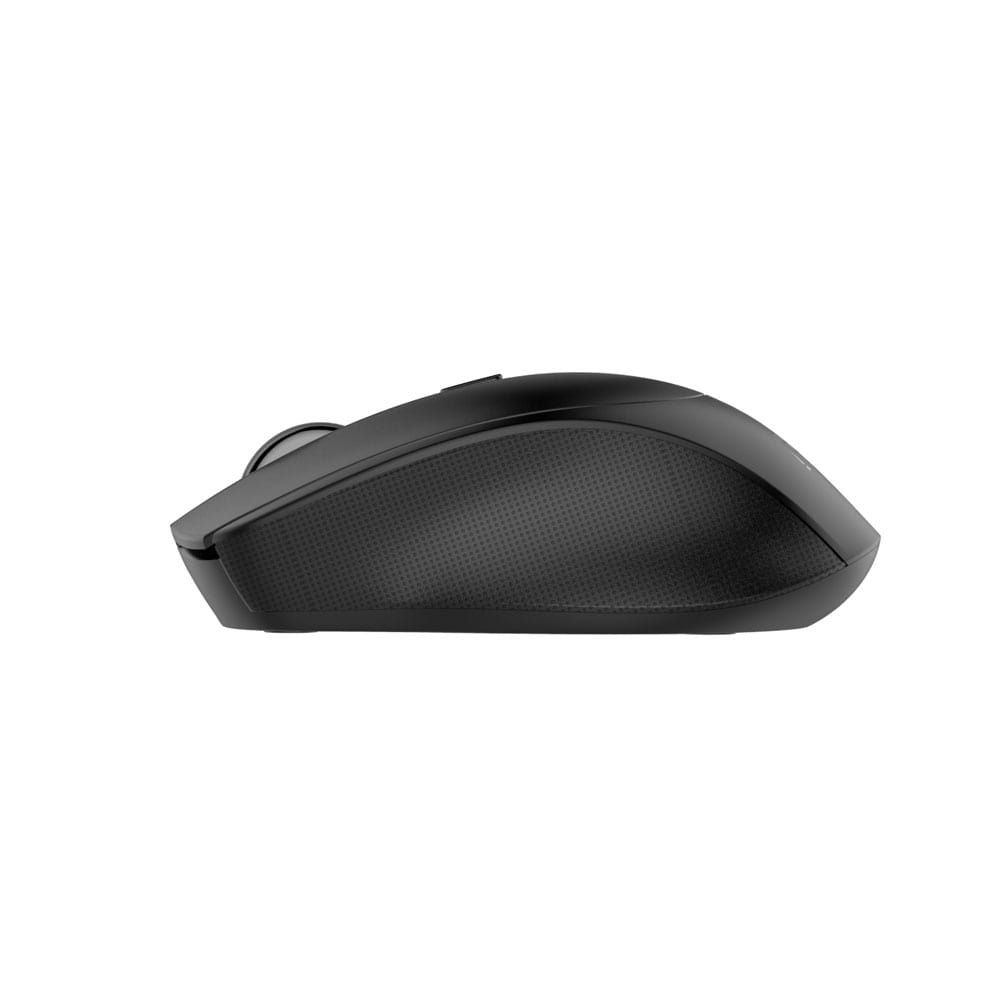 2B (MO186)Dual Mode Bluetooth 2.4GHz Mouse 800-1200-1600-2400 DPI with Rechargeable Battery - Black