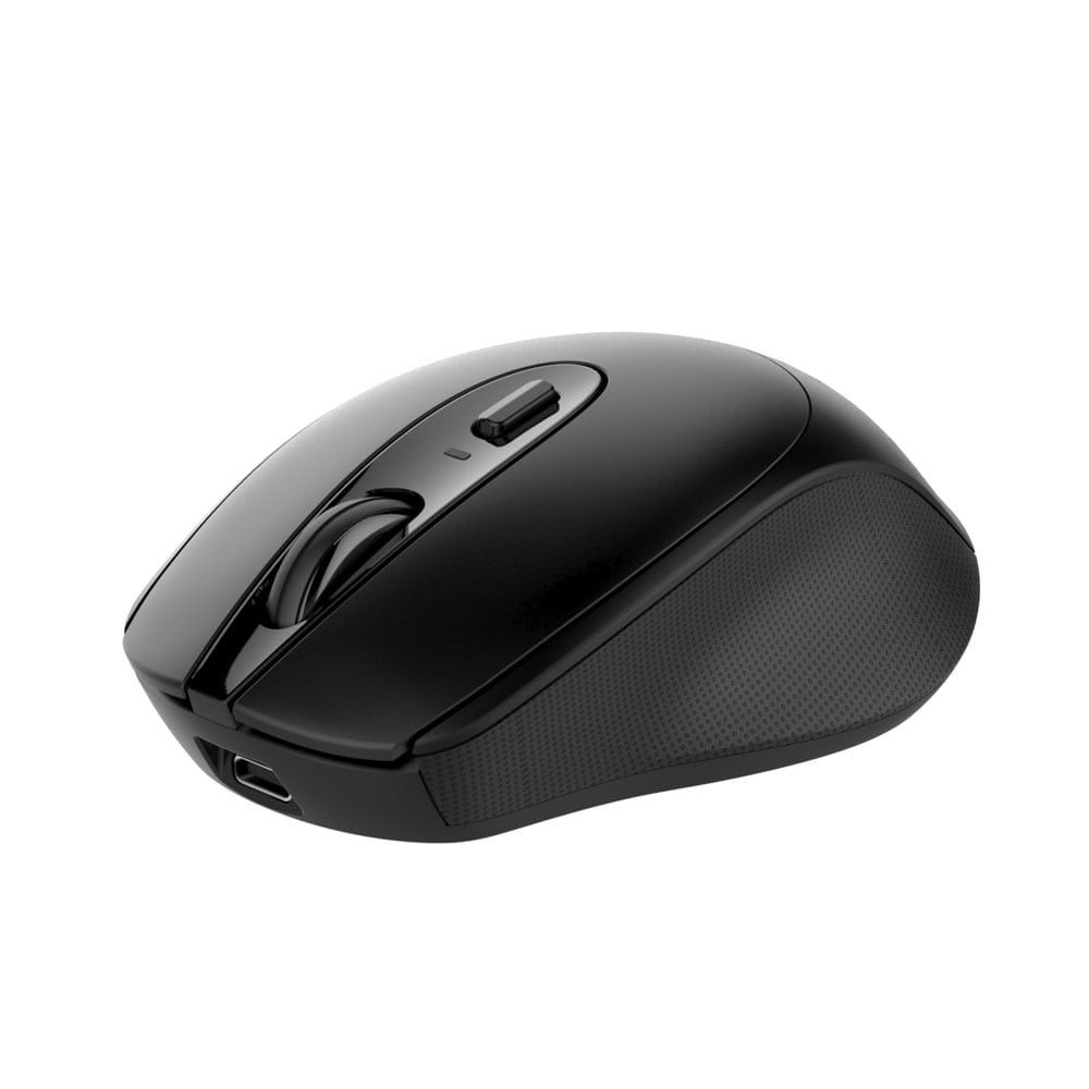 2B (MO186)Dual Mode Bluetooth 2.4GHz Mouse 800-1200-1600-2400 DPI with Rechargeable Battery - Black
