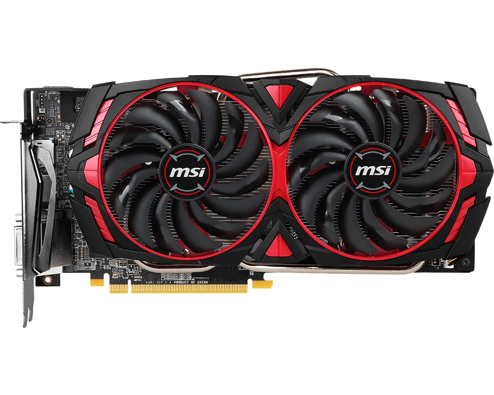 MSI Armor MK2 Radeon RX 570 8gb OC كسر زيرو برشامة المصنع