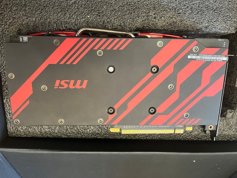 MSI Armor MK2 Radeon RX 570 8gb OC كسر زيرو برشامة المصنع