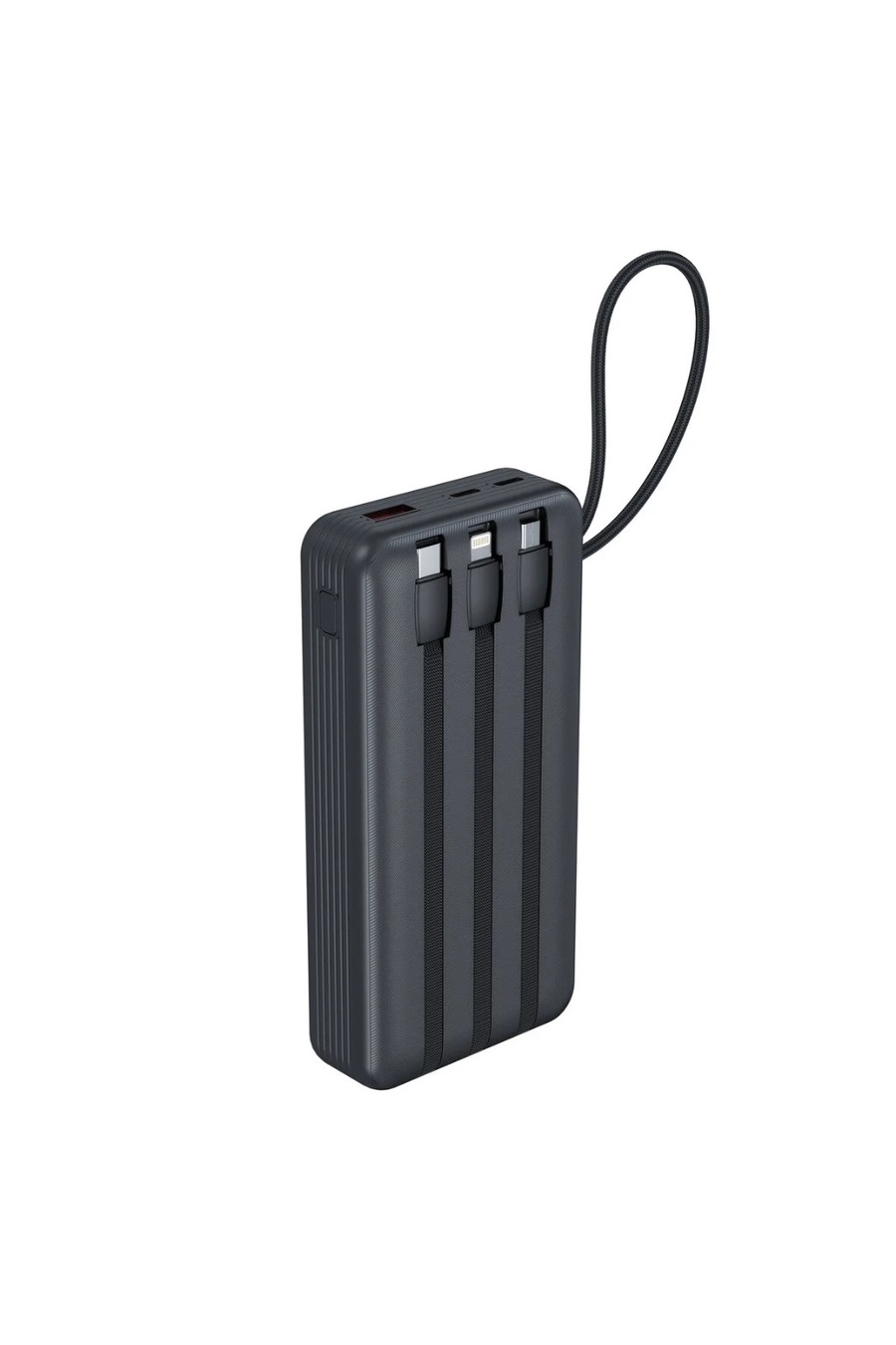 Power Bank with 22.5W Fast Charging & Built-in Multi Cables