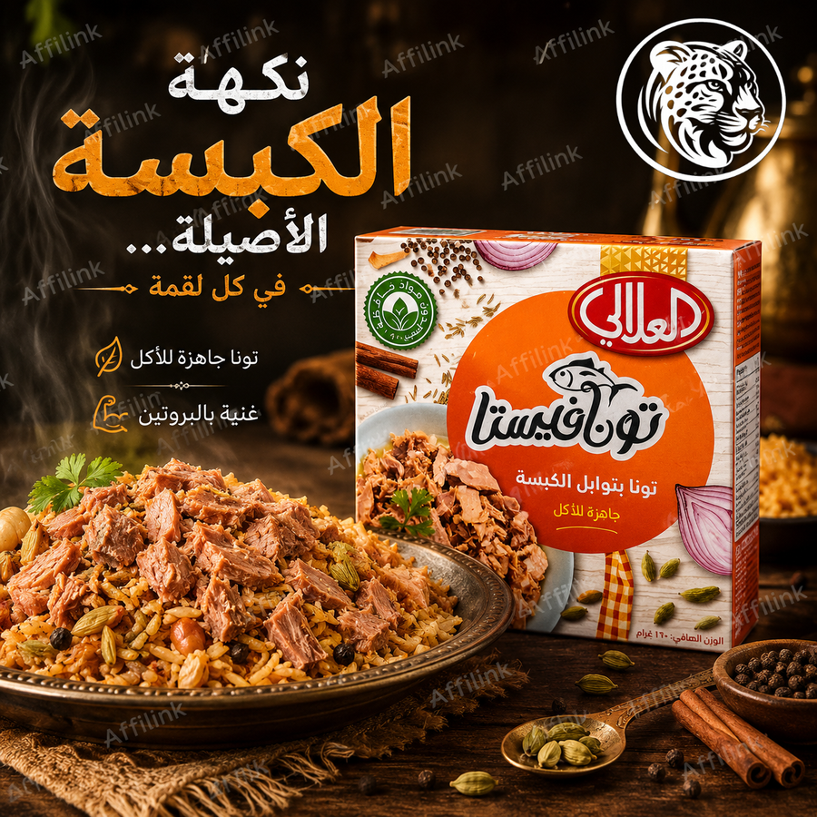 تونا فيستا بتوابل الكبسة – طعم عربي غني في كل لقمة