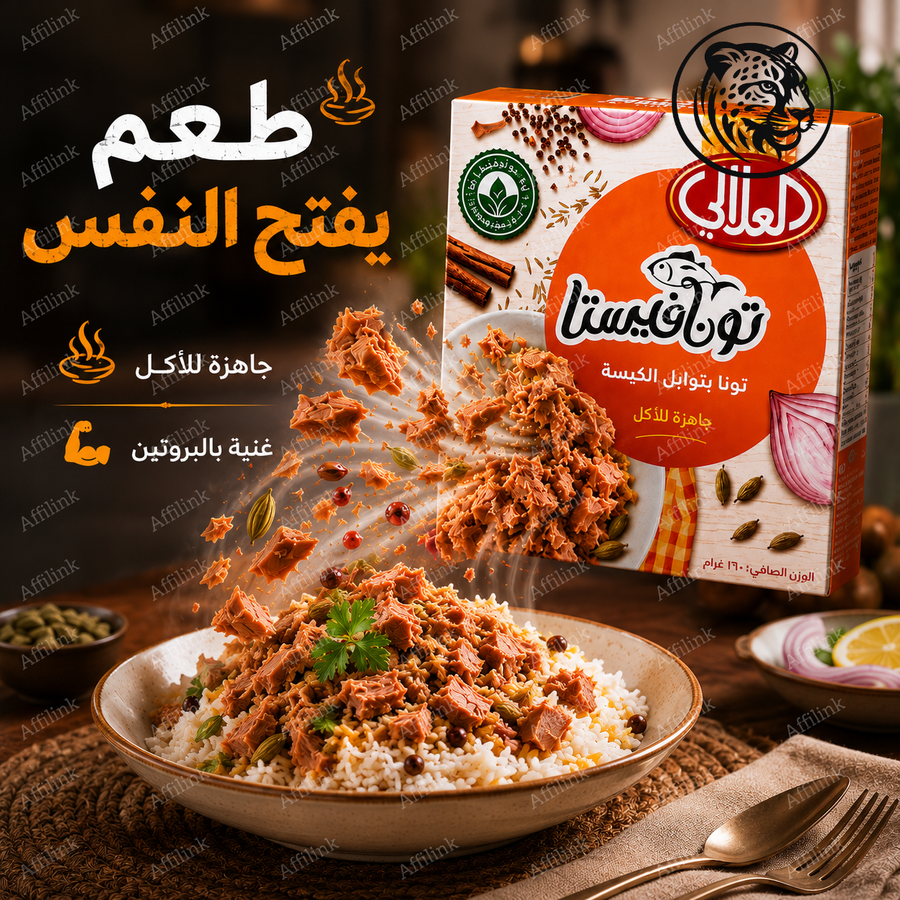 تونا فيستا بتوابل الكبسة – طعم عربي غني في كل لقمة