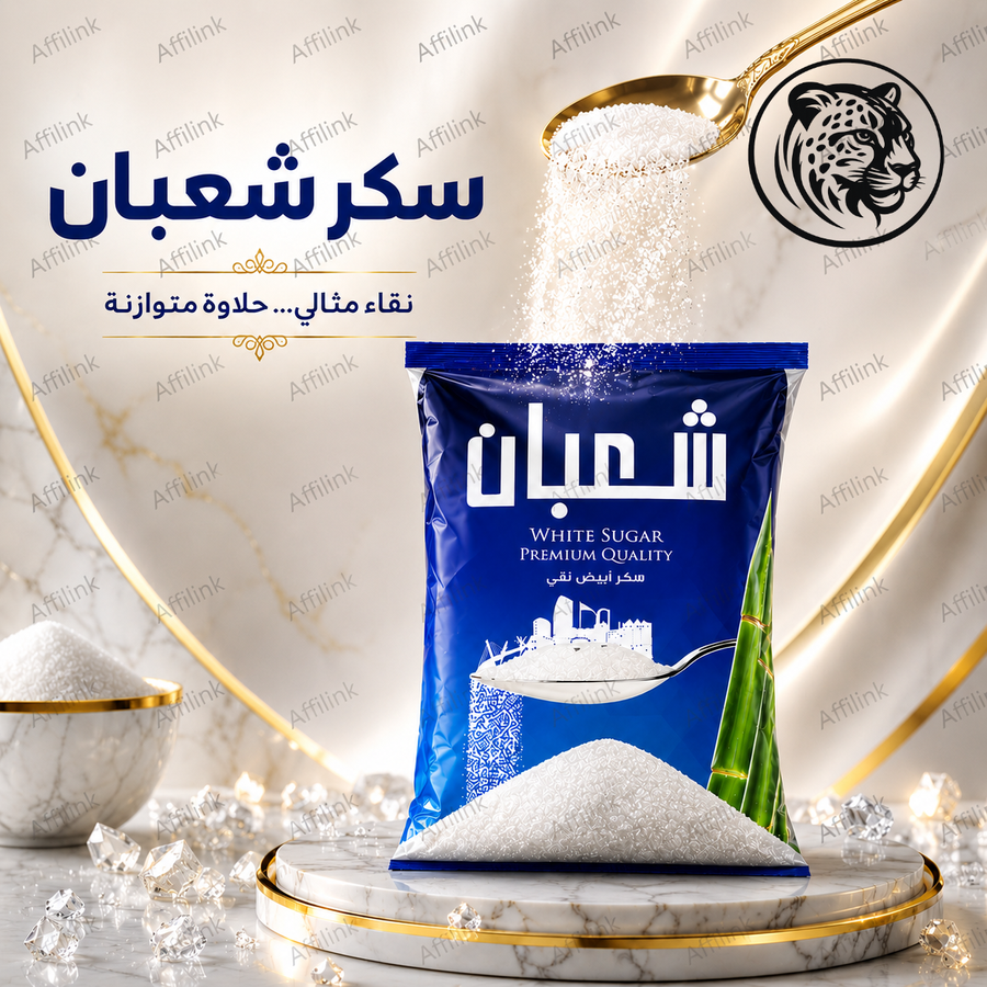 سكر شعبان – جودة موثوقة ونقاء عالي لمذاق أفضل في كل كوب وكل وصفة