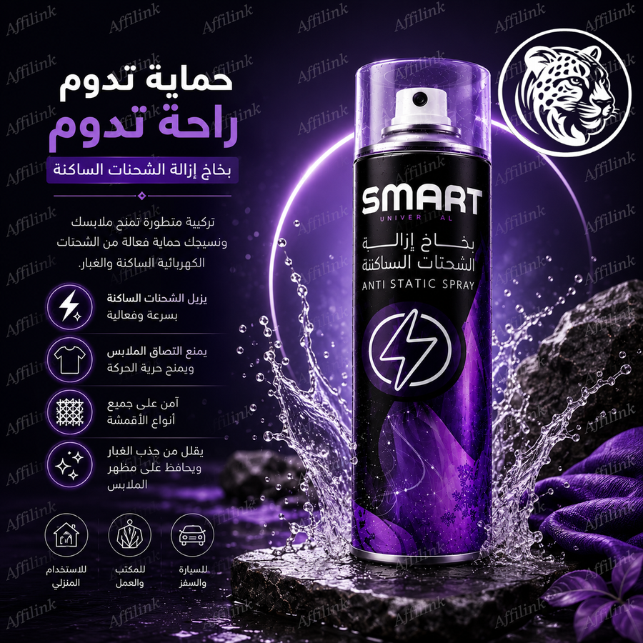 تخلص من الشحنات الساكنة بضغطة واحدة