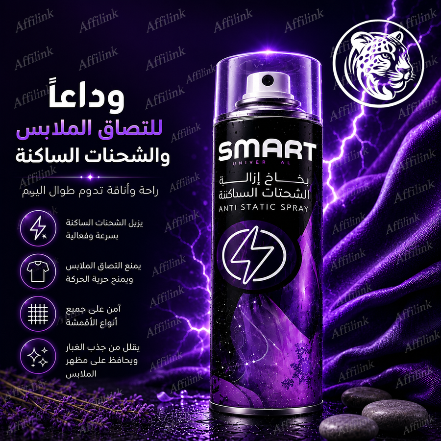 تخلص من الشحنات الساكنة بضغطة واحدة
