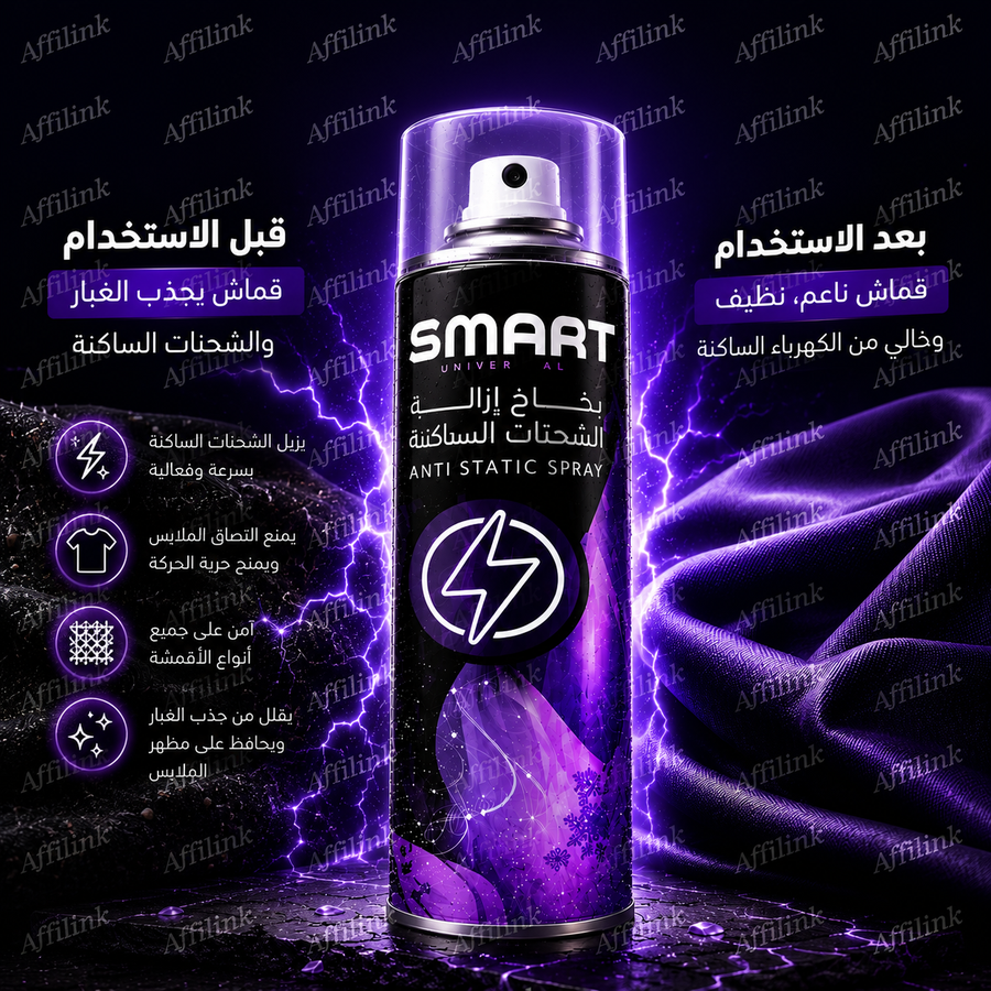 تخلص من الشحنات الساكنة بضغطة واحدة