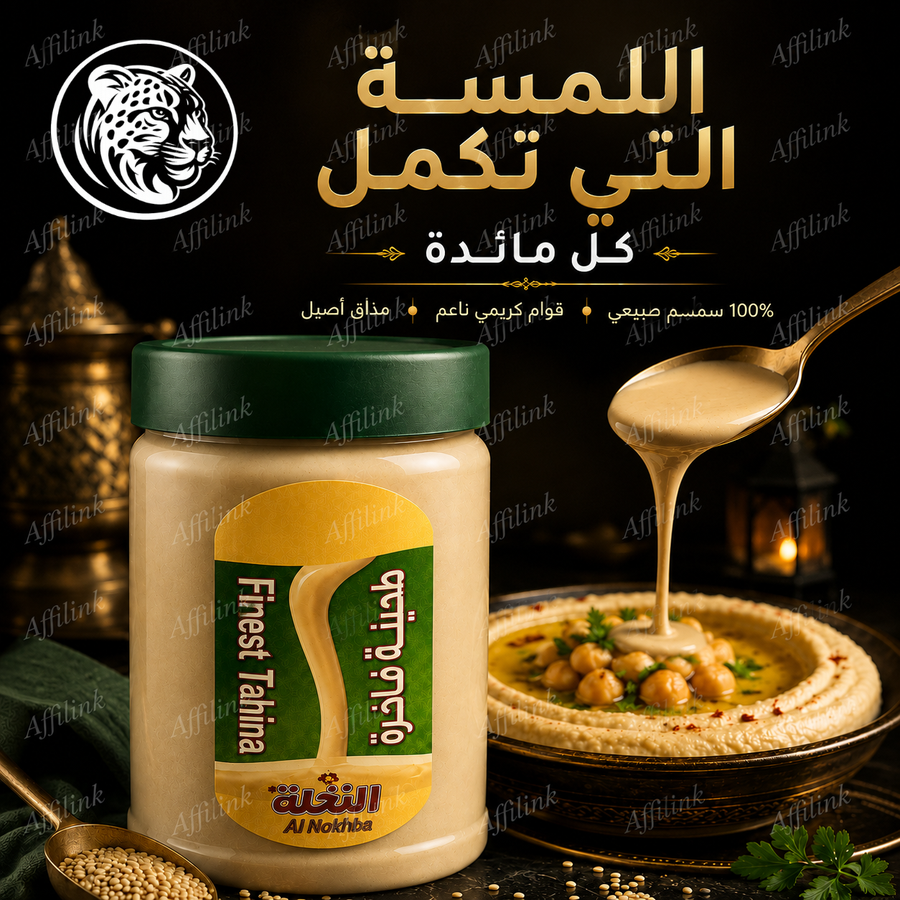 طحينة النخبة الفاخرة – سر المذاق الأصيل في كل وجبة