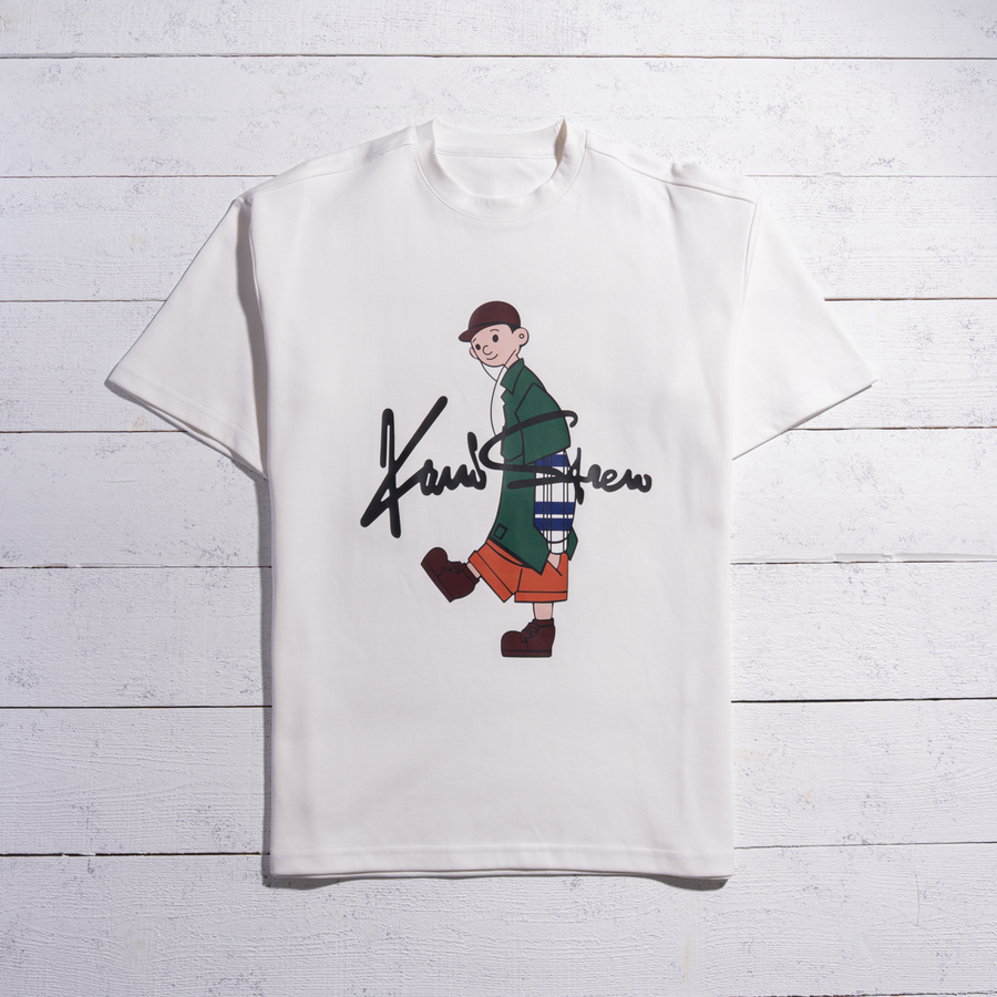 تيشرت Kaws Strew أوفر سايز | قطن أنترلوك 100% للجنسين