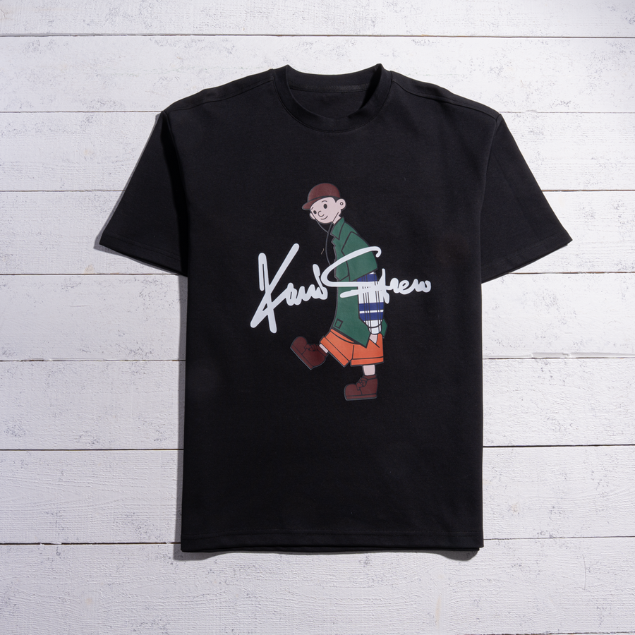 تيشرت Kaws Strew أوفر سايز | قطن أنترلوك 100% للجنسين