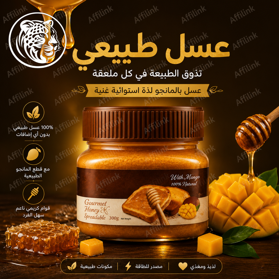 عسل كريمي بالفراولة الطبيعية – قوام ناعم ومذاق فاخر في كل ملعقة