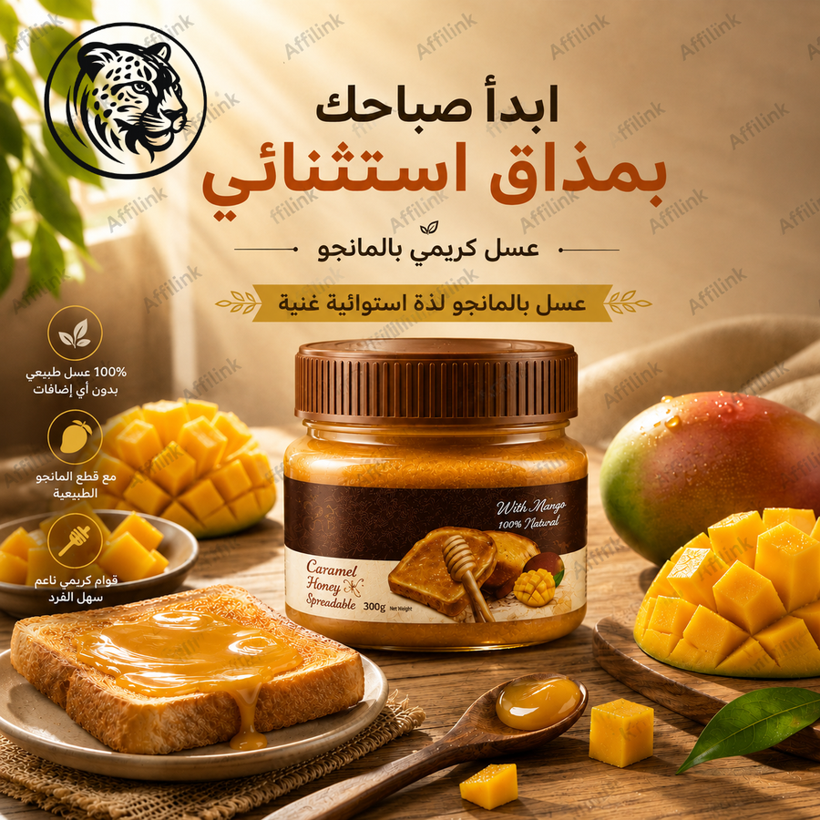 عسل كريمي بالفراولة الطبيعية – قوام ناعم ومذاق فاخر في كل ملعقة