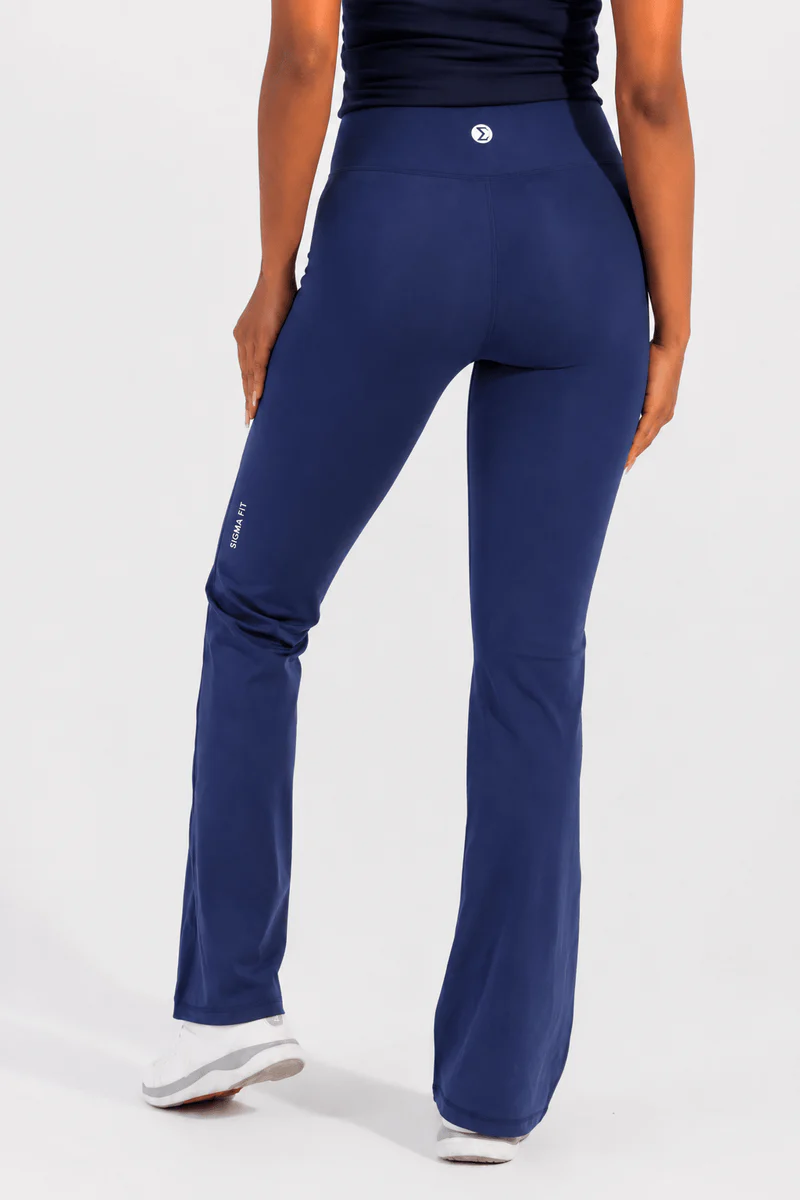Navy Yoga Flare Pants