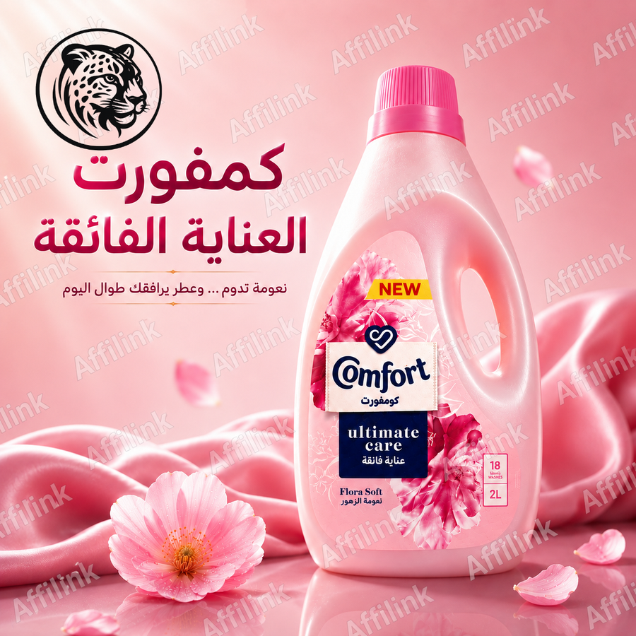 كمفورت العناية الفائقة – نعومة تدوم وعطر زهور يرافقك طوال اليوم