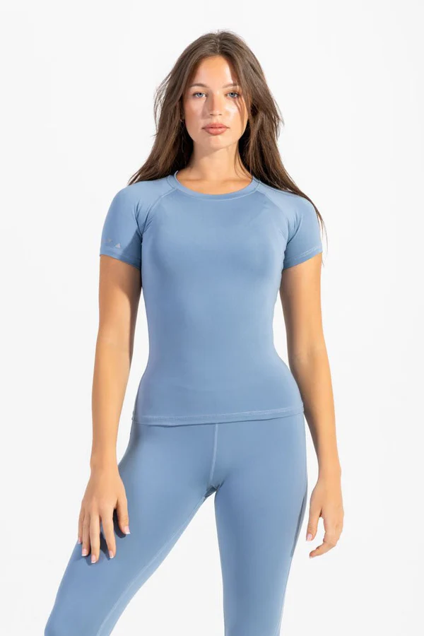 Strength Flex SS Top Blue Shadow