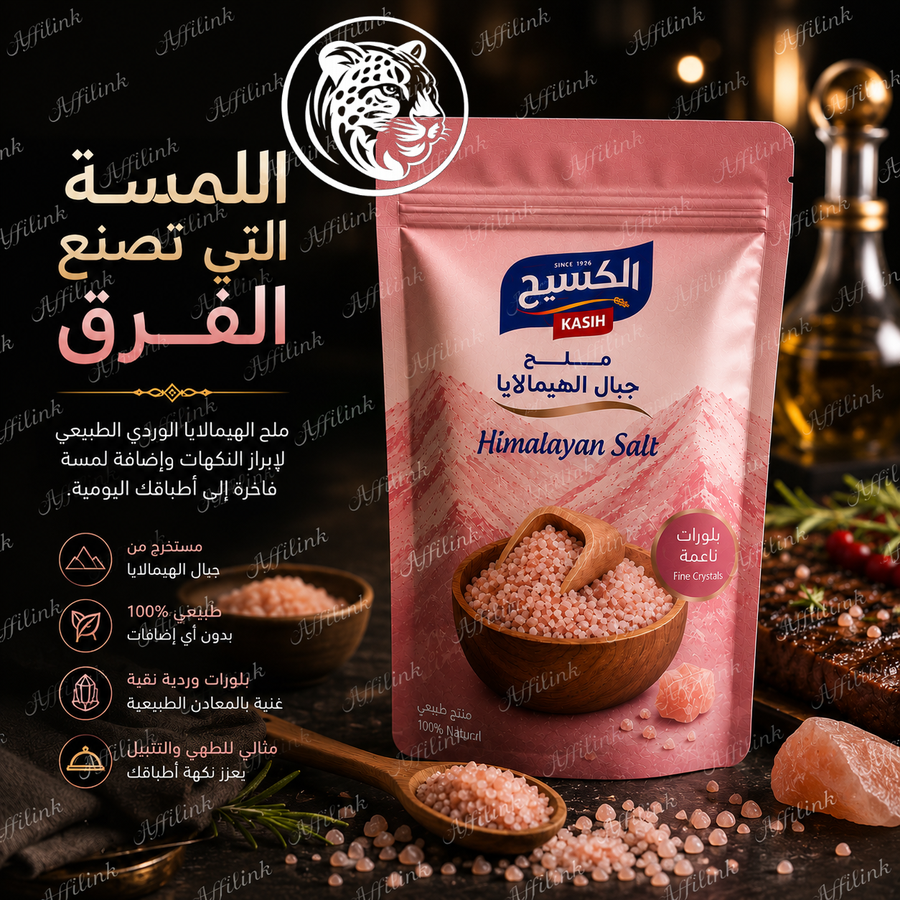 ملح الهيمالايا الوردي الطبيعي... نقاء الطبيعة ولمسة فاخرة لكل وصفة