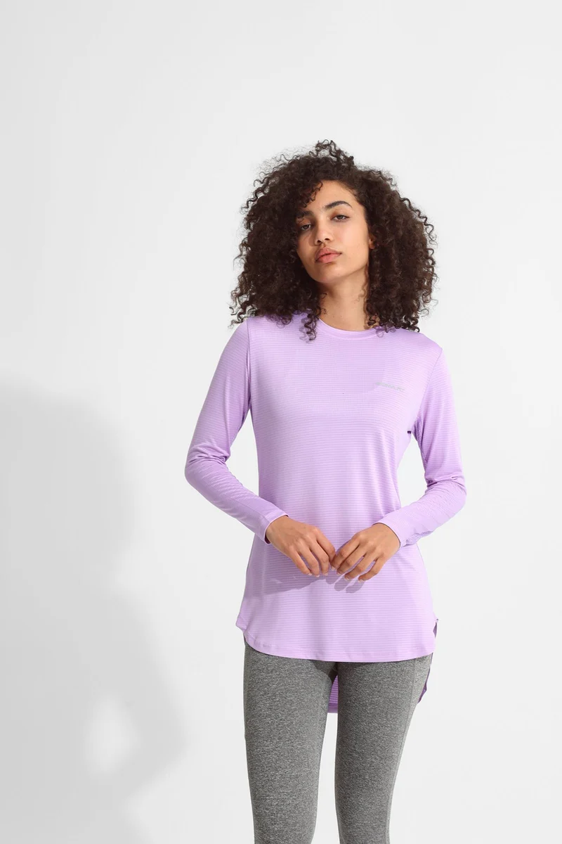 Basic Long Sleeve Purple Rose