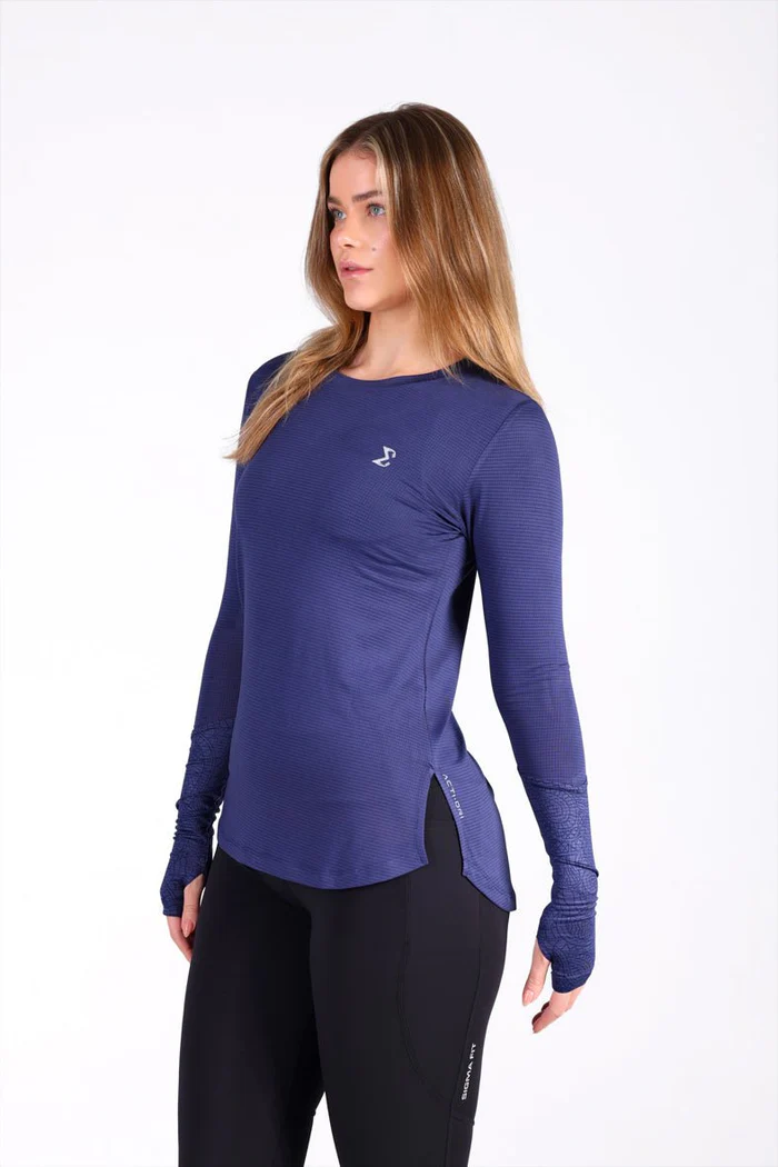 Artist Thumb Long Sleeve Tee Cobalt