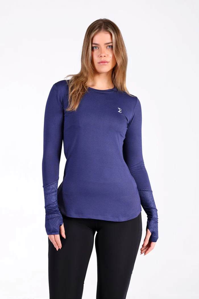 Artist Thumb Long Sleeve Tee Cobalt