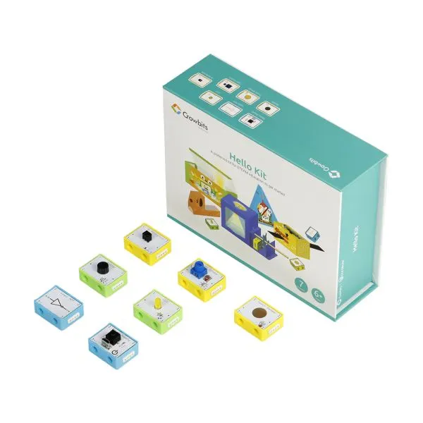 مجموعة البداية لمشروعات ستيم الألكترونية|Hello Kit with 7 modules, STEM Project Toys