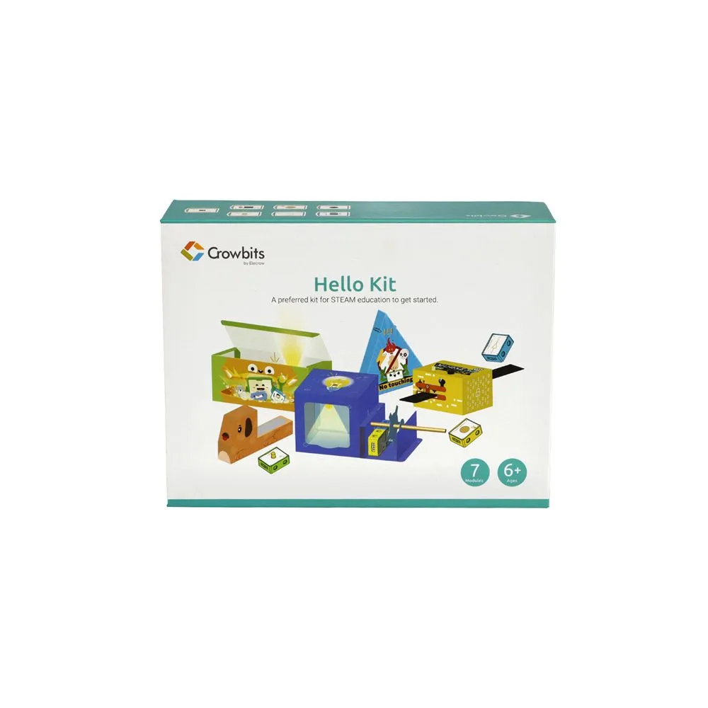مجموعة البداية لمشروعات ستيم الألكترونية|Hello Kit with 7 modules, STEM Project Toys