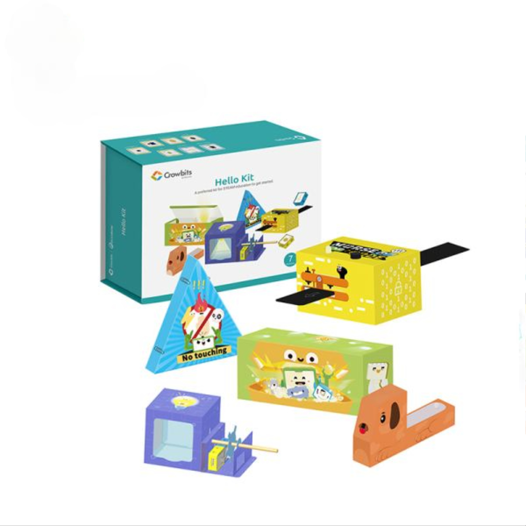 مجموعة البداية لمشروعات ستيم الألكترونية|Hello Kit with 7 modules, STEM Project Toys